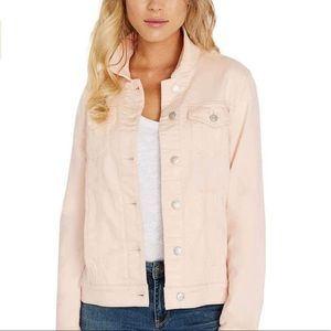 Buffalo David Britton Lightweight Light Pink/ Stone Denim Style Jacket, Size S